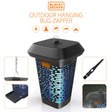 BLACK+DECKER Bug Zapper- Mosquito Repellent & Fly Traps for Indoors- Mosquito Zapper & Killer- Gnat Trap Bug Catcher for Insects Outdoor & Bug Zapper, Electric UV Insect Catcher