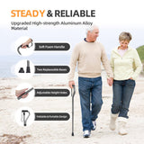 BeneCane Walking Cane for Men & Women Adjustable Cane with Offset Soft Cushioned Handle -Portable Lightweight Sturdy Mobility Walker Aid for Elderly, Seniors Collapsible Cane