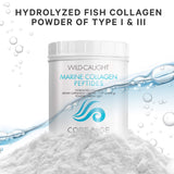 Codeage Marine Collagen Powder - Wild-Caught Hydrolyzed Fish Collagen Peptides - Type 1 & 3 Collagen Protein Supplement - Amino Acids for Skin, Hair, Nails - Paleo Friendly, Non-GMO, 15.87 Ounces