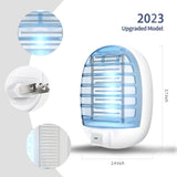 Flying Bug Zapper Indoor, Electronic Insect Killer, Mosquitoes Trap with Blue Lights for Living Room, Home, Kitchen, Bedroom, Baby Room, Office (6 Packs)