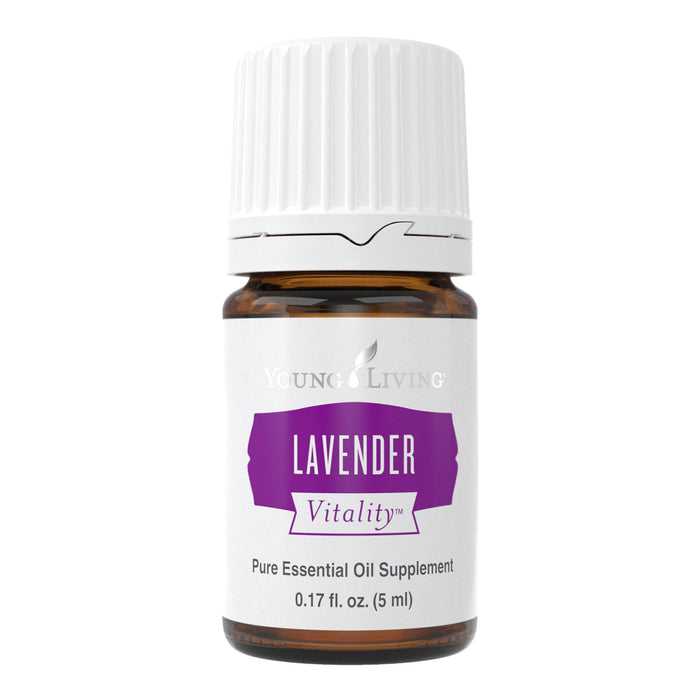 Young Living Vitality Lavender Essential Oil 5ml Bottle - Calming Floral Flavor - 100% Pure - Steam Distilled - Add a floral flavor to Foods and Beverages
