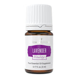 Young Living Vitality Lavender Essential Oil 5ml Bottle - Calming Floral Flavor - 100% Pure - Steam Distilled - Add a floral flavor to Foods and Beverages