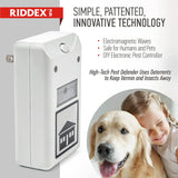 RIDDEX Plus Insect Repellent | Plug in, Mouse Deterrent - Pest Control for Defense Against Rats, Mice, Roaches, Bugs and Insects | Control Pests with No Chemicals or Poison | 2 Pack White