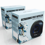 New 2023 Design Powerful Mouse Mice Rat Bat Squirrel Insect Repellent - LCD - Outdoor/Indoor - Electronic Ultrasonic Pest Repeller Plug in - Deterrent Rodent Control - Electromagnetic Waves Repellent