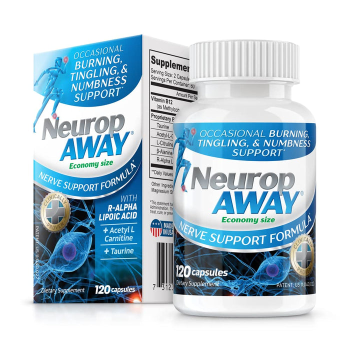 NeuropAWAY Nerve Support,120 Daily Capsules