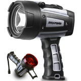 Durapower Rechargeable Spotlight, 200000 Lumen Super Bright LED Handheld Spotlight, IP68 Waterproof Spotlight Flashlight Portable Marine Boat