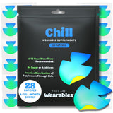 They Are Wearables Chill Relax Patches (28 Count, 1 Month Supply) Ashwagandha, Rhodiola Rosea, Passion Flower Extract - Plant Based, Gluten-Free, Vegan - Uplifting and Calming Wellness Zen Patch