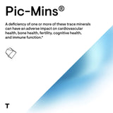 Thorne Pic-Mins - Trace Mineral Complex with 7 Essential Trace Minerals - 90 Capsules