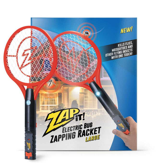 ZAP iT! Bug Zapper Rechargeable Bug Zapper Racket, 4,000 Volt, USB Charging Cable