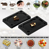 Mouse and Insect Glue Traps Mouse Sticky Traps Plastic Sticky Adhesive Mice Snake Insect to Use Indoor (24 Pieces,3 x 5 Inch)