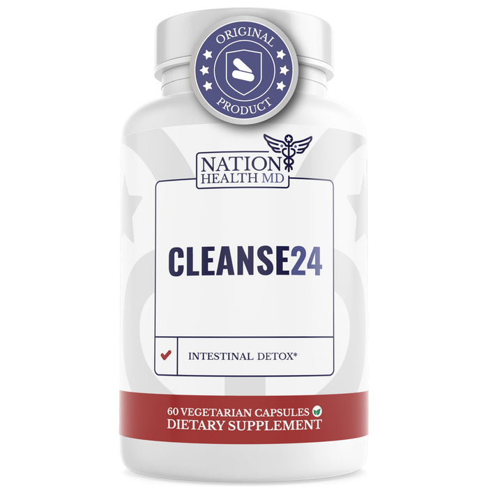 NATION HEALTH MD Cleanse24 Herbal Supplement - 60 Capsules