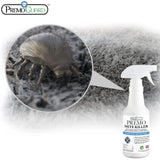 Mite Killer Spray by Premo Guard – 32 oz – Treatment for Dust Spider Bird Rat Mouse Carpet and Scabies Mites – Fast Acting 100% Effective – Child & Pet Safe – Best Natural Extended Protection