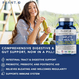 4-in-1 Prebiotic Probiotic & Postbiotic for Women & Men, Complete Gut & Digestive Support Supplement, Pre Post Probiotics & Digestive Enzymes 60 Capsules