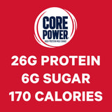 Core Power Fairlife 26g Protein Milk Shakes, Ready To Drink for Workout Recovery, Strawberry Banana, 14 Fl Oz (Pack of 12)