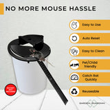 GARDENGUARDIAN - Mouse Trap Bucket Lid - 5 Gallon Bucket Mouse Trap - Mouse Traps Indoor - Rat Trap - Rat Flip & Slip Trap - Safe & Humane Rodent Control - Indoor/Outdoor Pet-Friendly Solution