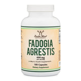 Fadogia Agrestis 600mg Per Serving (180 Capsules) Powerful Extract to Support Athletic Performance, Test Booster for Muscle Growth (Manufactured and Third Party Tested in The USA) by Double Wood