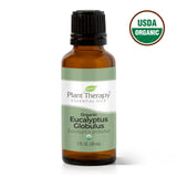 Plant Therapy Organic Eucalyptus Globulus Essential Oil 100% Pure, USDA Certified Organic, Undiluted, Natural Aromatherapy, Therapeutic Grade 30 mL (1 oz)