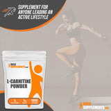 BULKSUPPLEMENTS.COM L-Carnitine Powder - Carnitine Supplement, L Carnitine 1000mg, Carnitine Powder - Amino Acids Supplement, Energy Support - Gluten Free, 1g per Serving, 1kg (2.2 lbs)