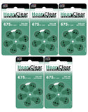 Hear Clear Size 675P PR44SP Cochlear Implant Hearing Aid Batteries (30 Batteries)