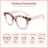 Madison Avenue Blue Light Blocking Glasses Oversized Fashion Blue Light Glasses for Women Anti Eyestrain & UV Protection Computer Eyeglasses (Gradient Brown)