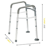 Toilet Safety Rail - Adjustable Detachable Toilet Safety Frame with Handles Heavy-Duty Toilet Safety Rails Stand Alone - Toilet Safety Rails for Elderly, Handicapped - Fits Most Toilets