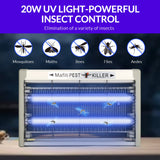mafiti 20w Bug Zapper Indoor 3500V Fly Traps Electric Mosquito Zapper Fly Killer Gnats Fruit Trap for Home Restaurants Kitchen Garden