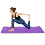 ProsourceFit Extra Thick Yoga and Pilates Mat ½” (13mm) or 1" (25mm), 71-inch Long High Density Exercise Mat with Comfort Foam and Carrying Strap, Grey