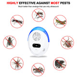 Ultrasonic Pest Repeller 6 Packs, Indoor Pest Control, Ultrasonic Pest Repellent for Home,Kitchen, Office, Warehouse, Hotel