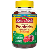 Nature Made Digestive Probiotics and Energy B12 Gummies, Dietary Supplement for Digestive Health Support, 50 Probiotic Gummies, 25 Day Supply