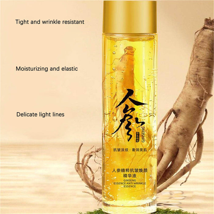 2pc Peptide Anti-Wrinkle Ginseng Serum, Hydration Ginseng Oil Essence Water, Ginseng Anti Wrinkle Serum, Ginseng Essence, Ginseng Serum for Tightening Sagging Skin Reduce Fine Lines