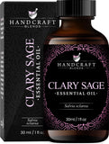 Handcraft Blends Clary Sage Essential Oil - 100% Pure and Natural - Premium Therapeutic Grade Essential Oil for Diffuser and Aromatherapy - 1 Fl Oz