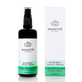 Odacité Facial Cleanser with Foam - Black Mint Activated Charcoal & Rhassoul Clay Glow Recipe - Facial Moisturizer with Deep Cleanse for Gentle Face Wash to Remove Dirt & Oil, 3.38 fl. oz.
