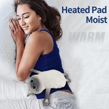 Microwave Heating Pad for Cramps Pain Relief, 17 * 9'' Moist Microwavable Stuffed Animal Period Menstrual Heating Pads for Cramps, Back, Neck Shoulder and Knee, Cute Heating Pad - Siamese Cat