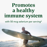 MegaFood Selenium - Selenium 50 mcg, Selenium Supplement with Food and Herb Blend - Immune Support - Vegan, Non-GMO - Made Without 9 Food Allergens - 60 Tablets (60 Servings)