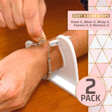 Medca Bracelet Buddy- Jewelry Helper Fastening Aid to Quickly Fasten and Unfasten Bracelets or Watches - 2 Pack