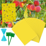 30 Pack Yellow Sticky Traps Fruit Fly Trap, Double-Sided Fungus Gnat Trap Insects Pest Killer for Outdoor Indoor