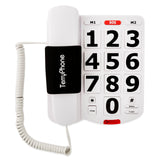 Acenis Big Button Phone for Seniors - Corded Landline Telephone - Large Buttons and One-Touch Dialling for Visually Impaired - 80 dB Amplified Ringer for Hearing Impaired, Ergonomic Non-Slip Grip