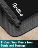 Exercise Equipment Mat - Mat for Treadmill, Exercise Bike, Fitness, Elliptical, Yoga, Gym Use on Hardwood Floors Protection