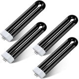 Zapper Light Bug Zapper Replacement Bulbs Insect Attracting Lamp FUL15W BL U Shaped Twin Tube Fluorescent UV Lamp 7.56 x 1.80 x 0.93 inch (Black,4 Pieces)