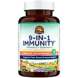 VITALITOWN Immune Support Supplement, with Elderberry, Vitamin C, Zinc, D3 6000IU, Selenium, Ginger, Echinacea, Garlic & Black Pepper, 9-in-1 Immunity, 60 Caps