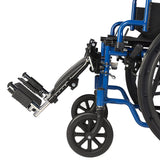 ENCAREFOR Wheelchair Elevating Legrests ，Composite Footplates with Padded Calf Supports,for Standard Wheelchairs,1 Pair