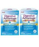 Digestive Advantage Lactose Defense with Lactase Enzymes & Probiotics for Digestive Health, Support for Breaking Down Lactose, Minor Abdominal Discomfort & Gut Health, 96ct Capsules (Pack of 2)