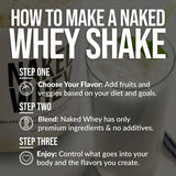 NAKED Whey Double Chocolate Grass Fed Whey Protein Powder, No GMO, No Soy, and Gluten Free. Nothing Artificial, Aid Growth and Recovery - 21 Servings