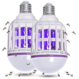Hywean 2 Pack Bug Zapper Light Bulbs, 2 in 1 Mosquito Light Bulb, Mosquito Zapper Light Bulb UV LED for Patio and Indoor