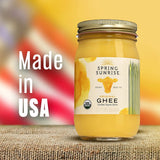 Ghee Organic Grass Fed - Ghee Butter - Organic Ghee - Ghee Oil - Grass Fed Ghee - Organic Butter - Grass Fed Butter - Ghee Butter Organic Grass Fed - Keto Butter - SPRING SUNRISE 8oz