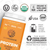 Sunwarrior Vegan Organic Protein Powder Plant-Based | 5 Superfood Quinoa Chia Seed Soy Free Dairy Free Gluten Free Synthetic Free Non-GMO | Vanilla 30 Servings | Classic Plus