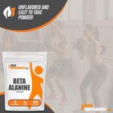 BULKSUPPLEMENTS.COM Beta Alanine Powder - Beta Alanine Pre Workout, Beta Alanine 3000mg - Beta Alanine 1kg, Beta Alanine Bulk - Unflavored, Pure & Gluten Free, 3g per Serving, 1kg (2.2 lbs)