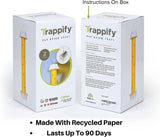 Trappify Hanging Fly Traps Outdoor: Fruit Fly Traps for Indoors | Fly Catcher, Gnat, Mosquito, & Flying Insect Catchers for Inside Home - Disposable Sticky Fly Trap for Indoor House Pest Control