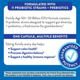 Nature's Way Fortify Age 50+ Probiotic + Prebiotic, Colon, Digestive, and Immune Health Support*, 30 Capsules