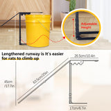 Bucket Mouse Trap, Walk The Plank Rat Trap Multi Catch Mouse Trap for House, Auto Reset Mouse Trap Outdoor and Indoor Use